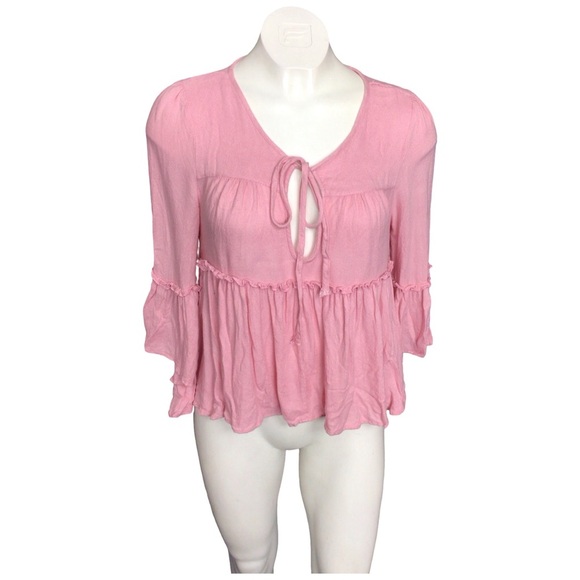 Romeo & Juliet Couture Tops - Romeo & Juliet Couture Pink Blouse